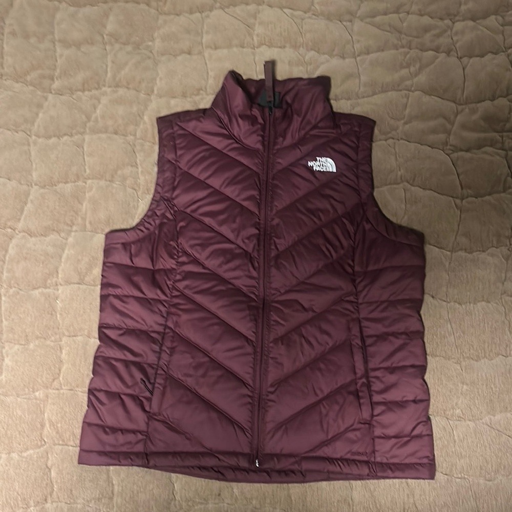 The North Face Maroon Puffer Vest